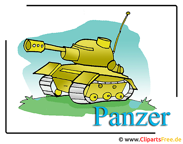 Panzer Cartoon Clipart Free Armee Bilder Kostenlos