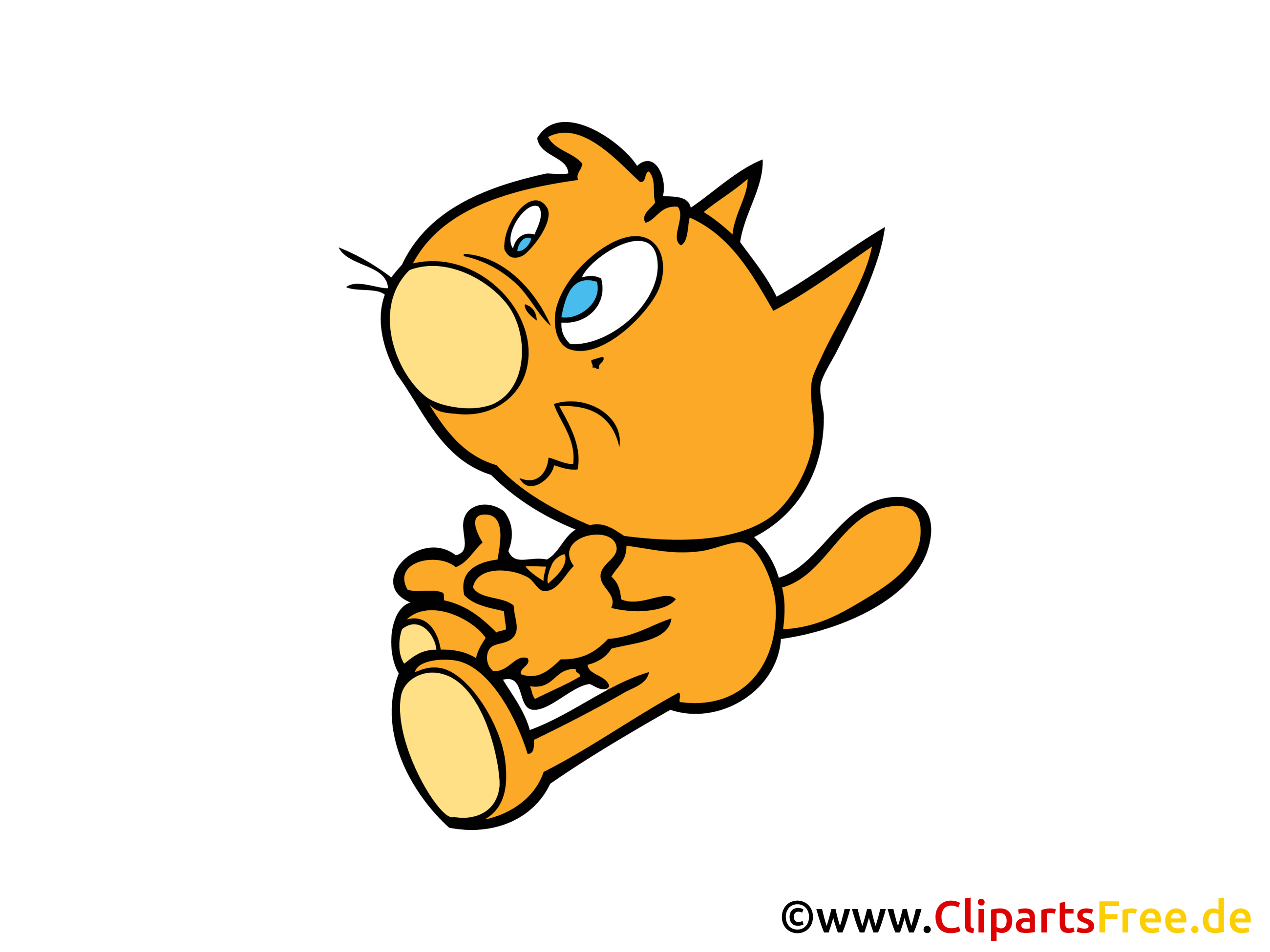 Cartoon Cat free - Bilder für Schule