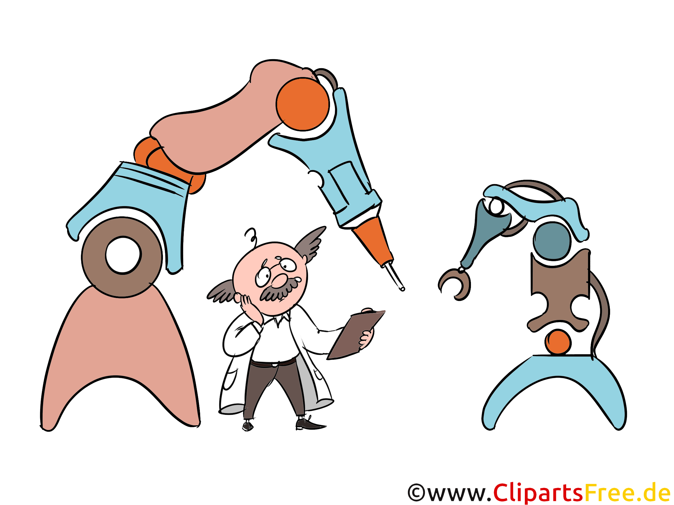 現代のロボット工学 生産 オートメーションクリップアート グラフィック イラスト