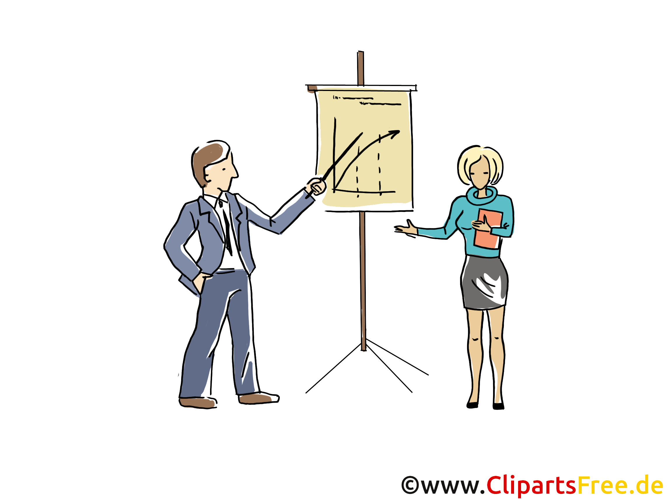 Business Prasentation Clipart Grafik Bild Cartoon