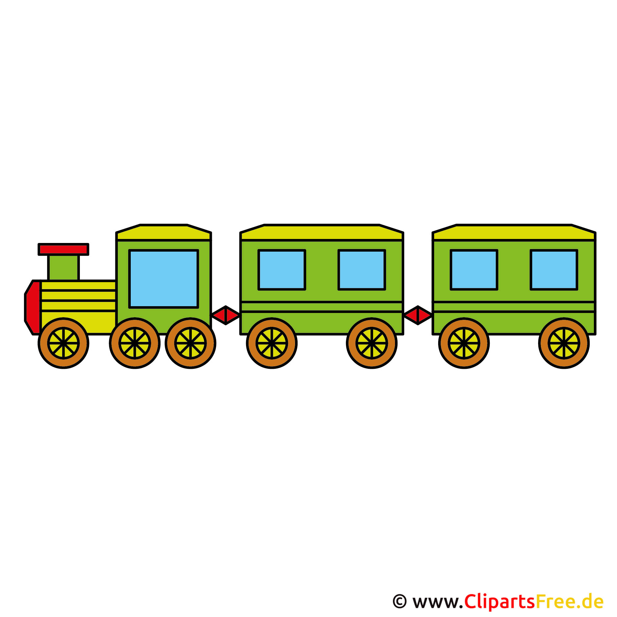 Eisenbahn Clipart - Bilder für Schule