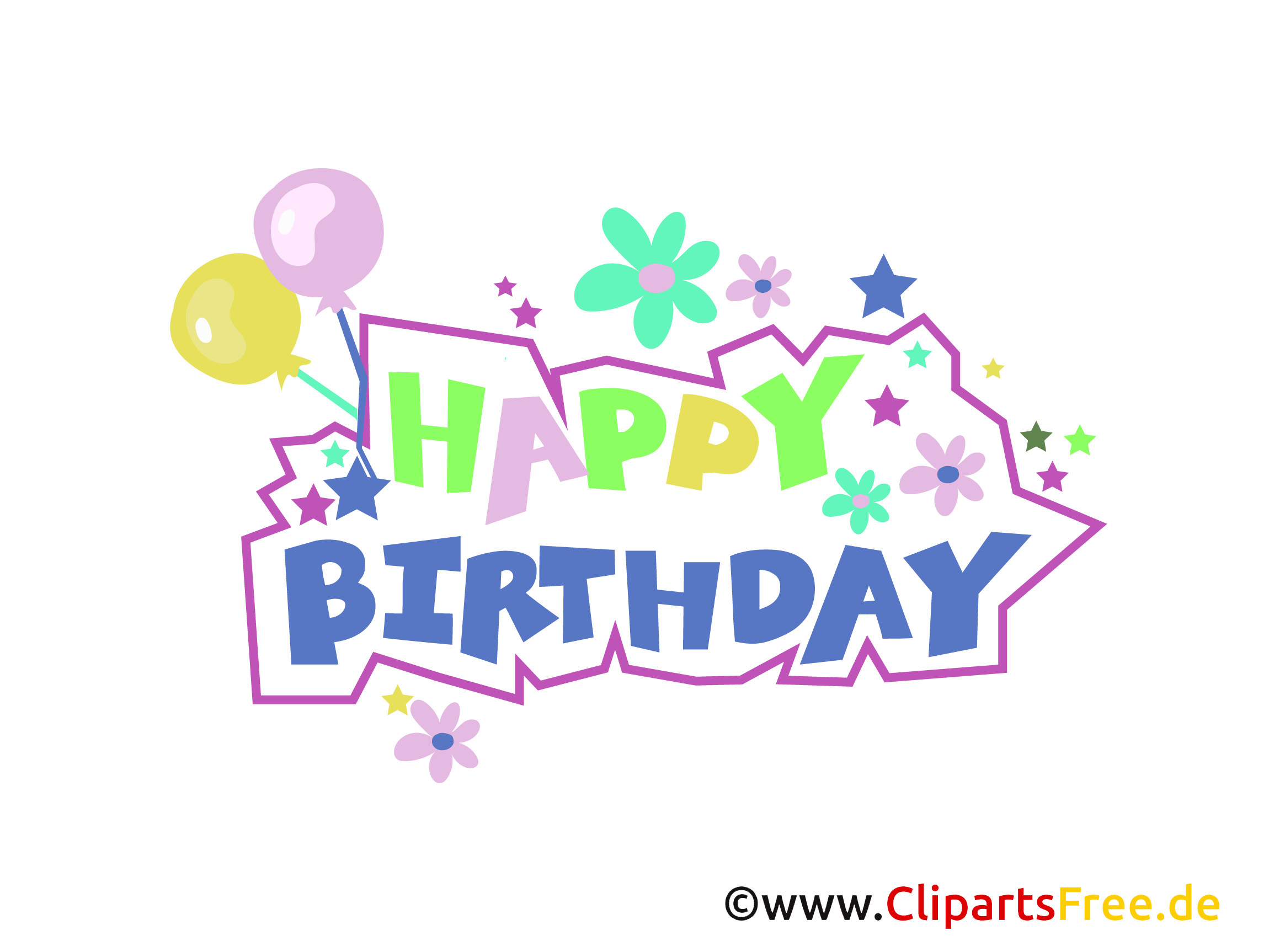 Happy Birthday Clip Art Free Printable