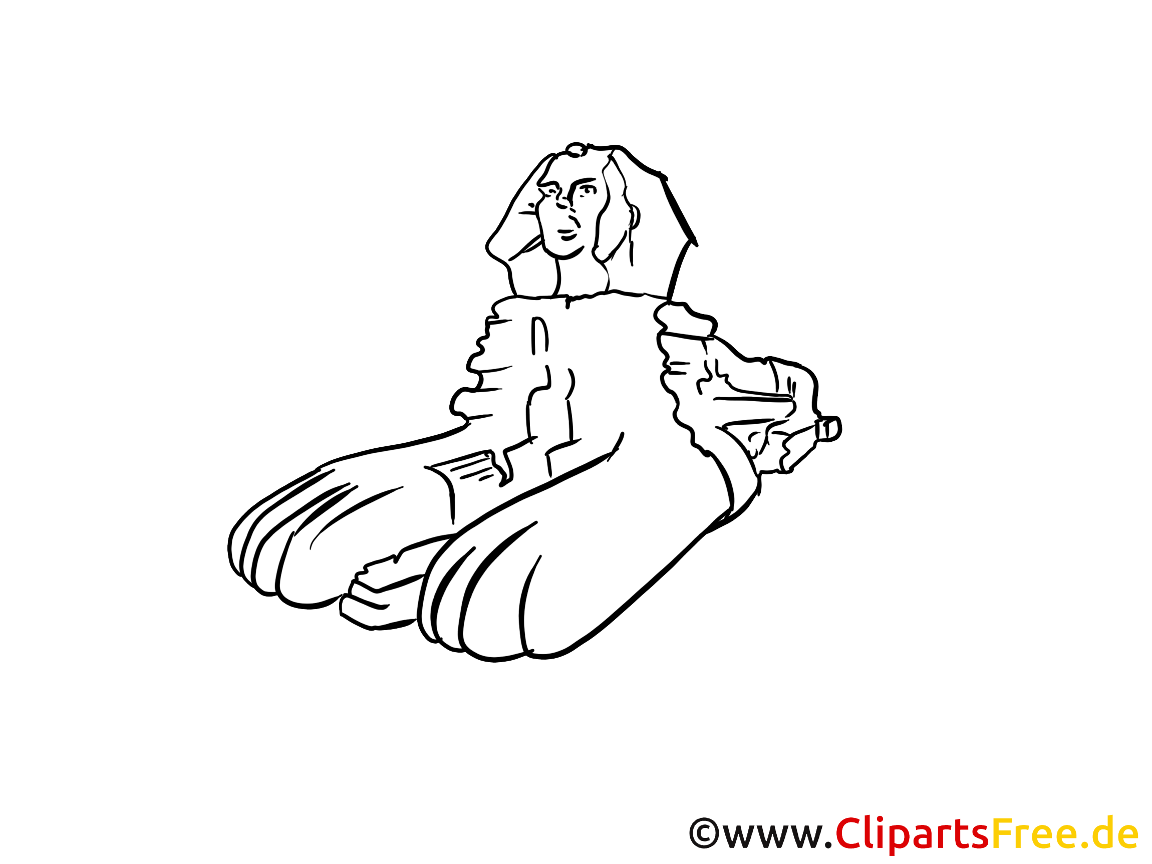 Sphinx Zeichnung, Clipart gratis