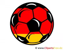 Fussball Schwarz-Rot-Gold