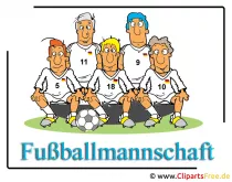 Fussballmanschaft Bild Clipart kostenlos