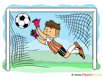 Illustration für Kinderbuch - Fussball, Torwart, Kid