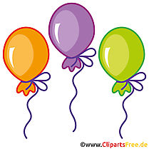 Luftballons Clipart Bild kostenlos