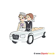 Hochzeitslimousine Bild-Clipart gratis