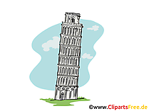 schiefe turm von pisa clipart