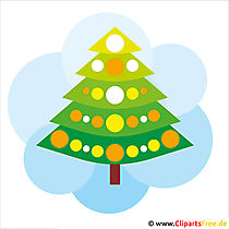 Frohe Weihnachten Clipart Tannenbaum zum Ausdrucken